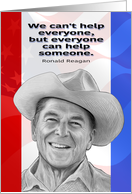Cowboy Reagan Thank You card