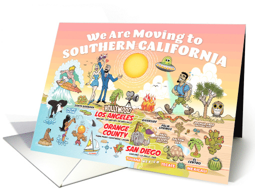 Southern California Relocation Announcement card (1532440)