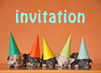 Invitation card with...