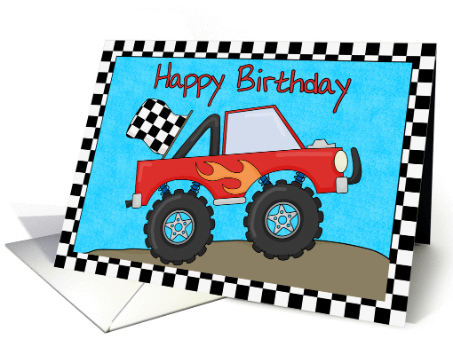 Monster Truck Birthday card (1279182)