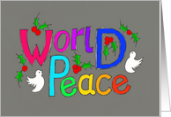 Peace, World Peace...