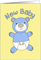 New Baby Boy card