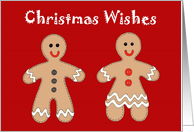 Christmas Wishes Ginger Bread card