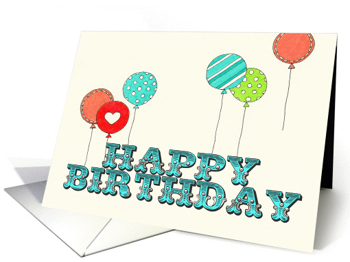 Balloon Birthday card (1386444)