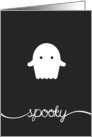 Spooky Ghost Halloween card