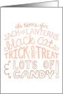 Happy Halloween Typography Card