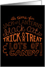 Happy Halloween Typography Card Alternate card