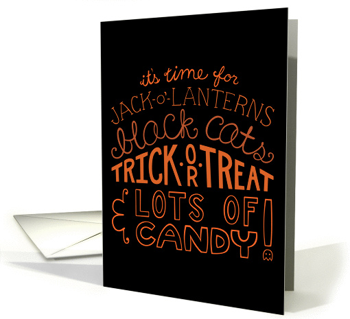 Happy Halloween Typography Card Alternate card (1332216)