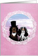 Cavalier Wedding card