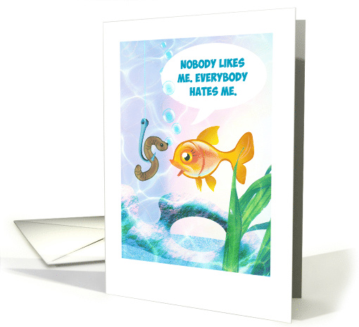 Encouragement for Break Up, Friendless Goldfish card (1298632)