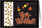 Candy Corn and Other Candy for Happy halloween card