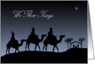 Christian We Three Kings Nativity for Christmas card