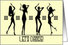 Dancing Girls Let’s Dance Birthday Card