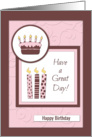 Birthday Cake and Candles Card