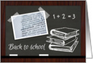 Chalkboard Back to School Good Luck Card
