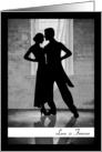 Silhouette Couple Dancing for this Love is Forever Card