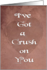 Grunge Ive Got a Crush on You Be My Valentine Day Card