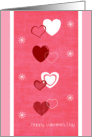 Different Hearts and Sparkles Valentine Day Card