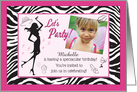 Pretty Princess Birthday Party Custom Invitation card