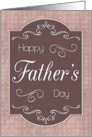 Vintage Frame with Texture Mauve Background for Fathers Day card