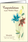 Custom Congratulations for Bachelors Degree with Name card