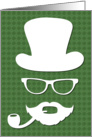 Leprechaun Beard and Hat for St. Patricks Day card