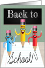 Funny Pencils for Back to School Congratulations card