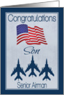 Congratulations to Son for Rank Promotion to Senior Airman card