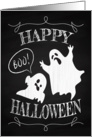 Vintage Chalkboard Halloween with Ghosts card