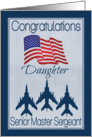 Congratulate Daughter on Air Force Promotion to Senior Master Sergeant card