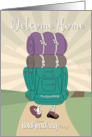 Welcome Home from Backpacking Party Invitation card