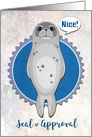 Pun Seal of Approval Congratulations card