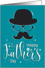 Retro Style Silhouette for Fathers Day card