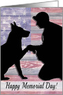 Dedicated to All Who Have Served with Soldiers for Memorial Day card
