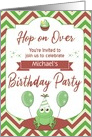 Custom Name Frog Birthday Invitation card