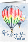 Missing You during the Coronavirus with Air Balloons card