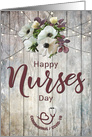 Happy Nurses Day during Coronavirus with Flowers card
