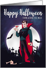 Happy Halloween from Across the Miles with Vampire card