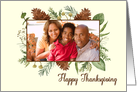 Custom Image for Thanksgiving with Pine Cones in Landscape card