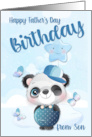 Happy Fathers Day Birthday from Son with Cute Panda card