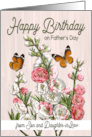 Happy Birthday on Fathers Day from Son and Daughter in Law card