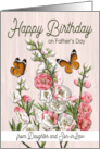 Happy Birthday on Fathers Day from Daughter and Son in Law card