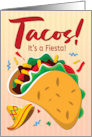 National Taco Day with a Sombrero and Taco card
