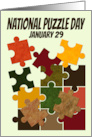 International Puzzle Day on January 29th with Puzzle Pieces card