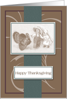 Vintage Happy Thanksgiving Card