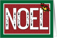 Christian Noel with Holiday Bells for Christmas card