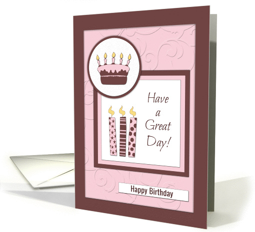 Birthday Cake and Candles card (1309408)