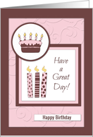 Birthday Cake and Candles Card