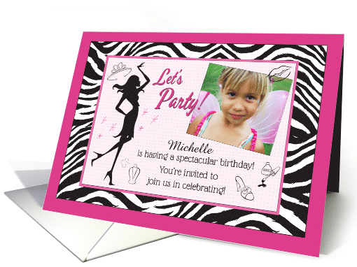 Pretty Princess Birthday Party Custom Invitation card (1353368)
