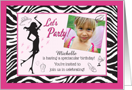 Pretty Princess Birthday Party Custom Invitation card